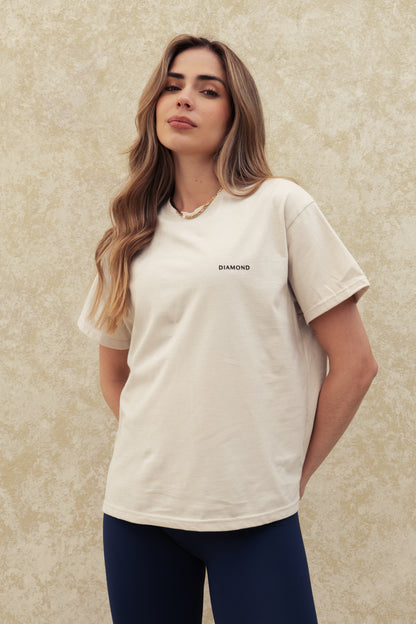 T-SHIRT OVERSIZE BEIGE