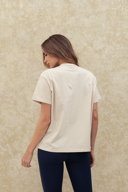 T-SHIRT OVERSIZE BEIGE