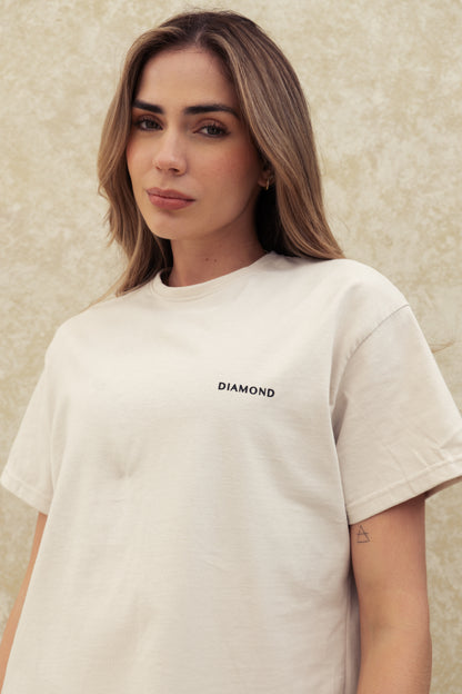 T-SHIRT OVERSIZE BEIGE