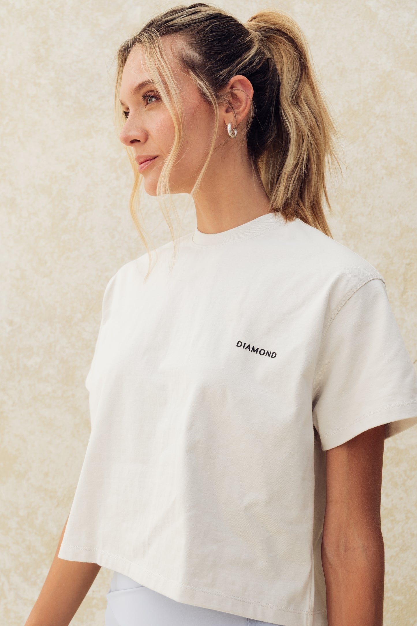 T-SHIRT OVERSIZE CROP GREY